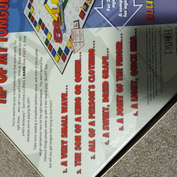 Blurt! 1995 Word Racing Board Game - Complete! - Picture 2 of 5